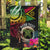 Personalised Vanuatu 44th Anniversary Garden Flag Boars Tusk and Melanesian Warrior Indipendens Dei