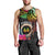 Personalised Vanuatu 44th Anniversary Men Tank Top Boars Tusk and Melanesian Warrior Indipendens Dei