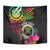 Personalised Vanuatu 44th Anniversary Tapestry Boars Tusk and Melanesian Warrior Indipendens Dei