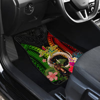 Vanuatu Independence Day Car Mats Boars Tusk and Melanesian Warrior Indipendens Dei LT03 - Polynesian Pride