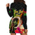 Vanuatu Independence Day Hoodie Dress Boars Tusk and Melanesian Warrior Indipendens Dei