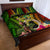 Vanuatu Independence Day Quilt Bed Set Boars Tusk and Melanesian Warrior Indipendens Dei