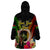 Vanuatu Independence Day Wearable Blanket Hoodie Boars Tusk and Melanesian Warrior Indipendens Dei