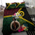 Vanuatu Indipendens Dei Bedding Set Boars Tusk and Melanesian Warrior Hibiscus