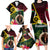 Vanuatu Indipendens Dei Family Matching Long Sleeve Bodycon Dress and Hawaiian Shirt Boars Tusk and Melanesian Warrior Hibiscus