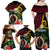 Vanuatu Indipendens Dei Family Matching Off Shoulder Maxi Dress and Hawaiian Shirt Boars Tusk and Melanesian Warrior Hibiscus