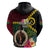 Vanuatu Indipendens Dei Hoodie Boars Tusk and Melanesian Warrior Hibiscus