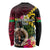 Vanuatu Indipendens Dei Long Sleeve Shirt Boars Tusk and Melanesian Warrior Hibiscus