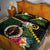 Vanuatu Indipendens Dei Quilt Bed Set Boars Tusk and Melanesian Warrior Hibiscus