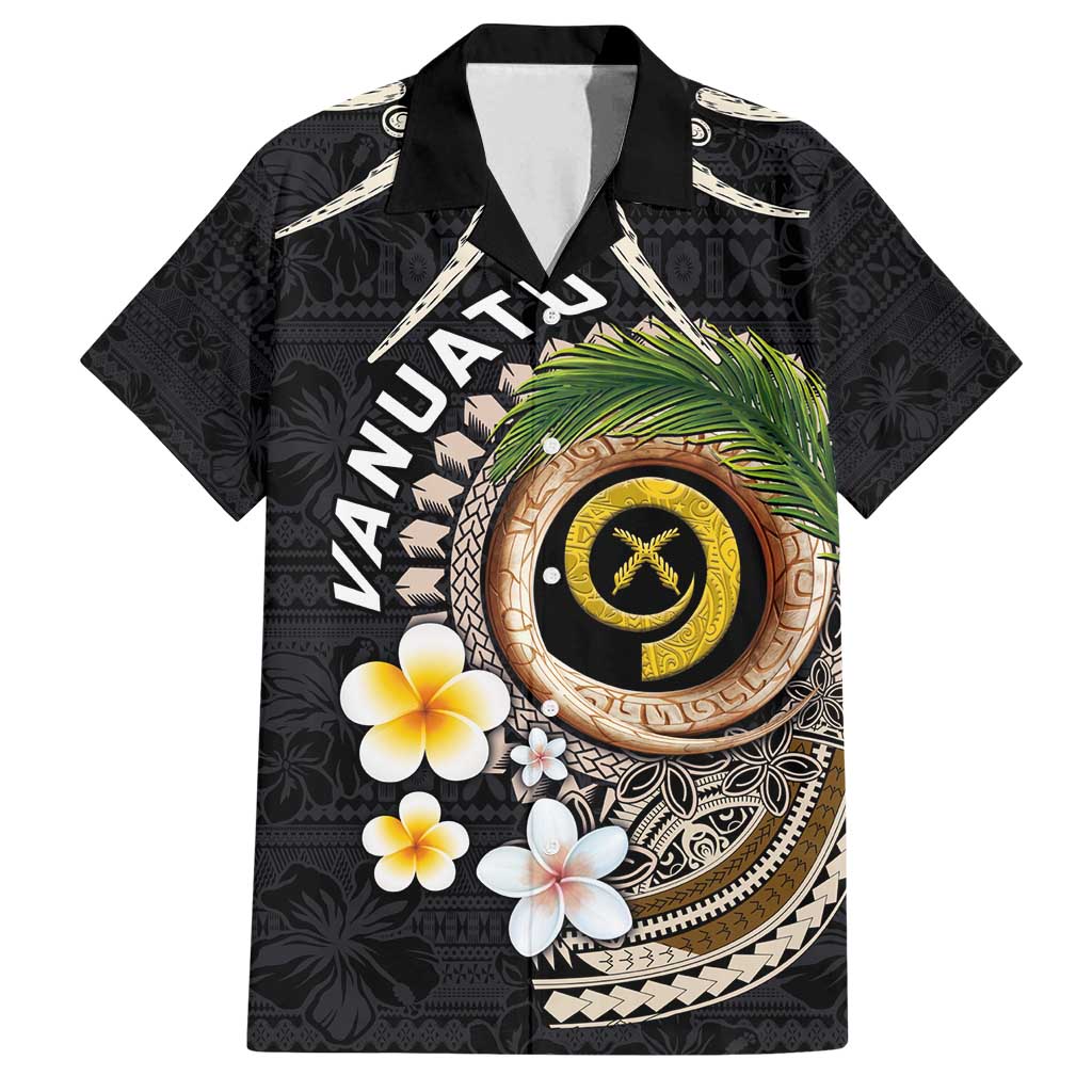 Vanuatu Independence Day Family Matching Summer Maxi Dress and Hawaiian Shirt Melanesian Tribal Pig Tusk with Tropical Plants