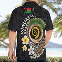 Vanuatu Independence Day Hawaiian Shirt Melanesian Tribal Pig Tusk with Tropical Plants