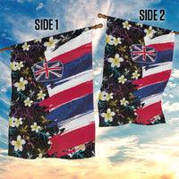 Hawaiian Flag Day Garden Flag Tropical Flowers and Leaves
