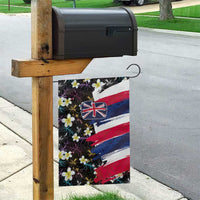 Hawaiian Flag Day Garden Flag Tropical Flowers and Leaves