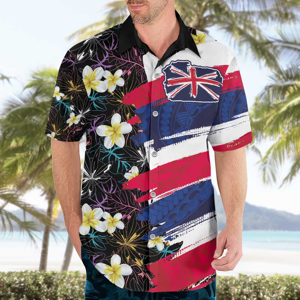 Hawaiian Flag Day Hawaiian Shirt Tropical Flowers and Leaves LT03 - Polynesian Pride