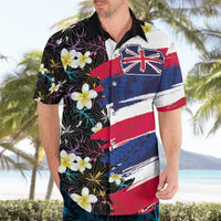 Hawaiian Flag Day Hawaiian Shirt Tropical Flowers and Leaves LT03 - Polynesian Pride