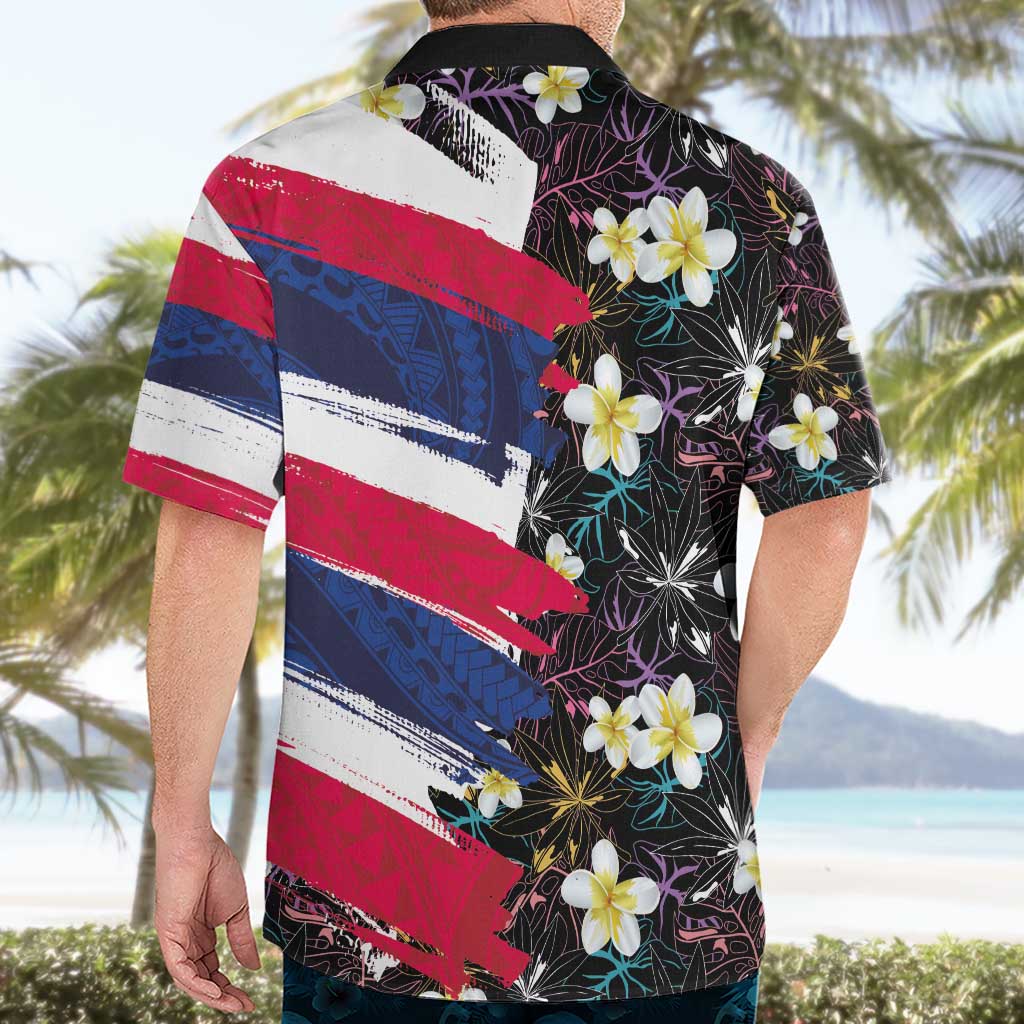 Hawaiian Flag Day Hawaiian Shirt Tropical Flowers and Leaves LT03 - Polynesian Pride