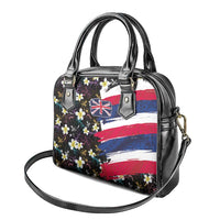 Hawaiian Flag Day Shoulder Handbag Tropical Flowers and Leaves