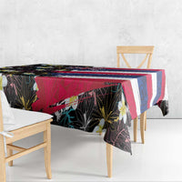 Hawaiian Flag Day Tablecloth Tropical Flowers and Leaves LT03 - Polynesian Pride