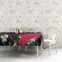 Hawaiian Flag Day Tablecloth Tropical Flowers and Leaves LT03 - Polynesian Pride