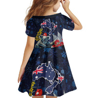 Australia and New Zealand Family Matching Mermaid Dress and Hawaiian Shirt Merry Christmas-Tuatara and Koala with Plants Xmas Style