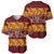 Samoa Siapo and Tapa Baseball Jersey Pacific Tribal Pattern with Hibiscus Striped Style