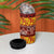 Samoa Siapo and Tapa 4 in 1 Can Cooler Tumbler Pacific Tribal Pattern with Hibiscus Striped Style