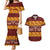 Samoa Siapo and Tapa Couples Matching Mermaid Dress and Hawaiian Shirt Pacific Tribal Pattern with Hibiscus Striped Style