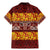 Samoa Siapo and Tapa Family Matching Mermaid Dress and Hawaiian Shirt Pacific Tribal Pattern with Hibiscus Striped Style