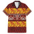 Samoa Siapo and Tapa Family Matching Off The Shoulder Long Sleeve Dress and Hawaiian Shirt Pacific Tribal Pattern with Hibiscus Striped Style