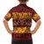 Samoa Siapo and Tapa Family Matching Puletasi and Hawaiian Shirt Pacific Tribal Pattern with Hibiscus Striped Style