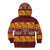 Samoa Siapo and Tapa Kid Hoodie Pacific Tribal Pattern with Hibiscus Striped Style