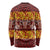 Samoa Siapo and Tapa Long Sleeve Shirt Pacific Tribal Pattern with Hibiscus Striped Style