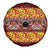 Samoa Siapo and Tapa Spare Tire Cover Pacific Tribal Pattern with Hibiscus Striped Style