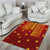 Samoa Tapa Pacific Tribal Pattern Area Rug Hibiscus and Plumeria