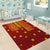 Samoa Tapa Pacific Tribal Pattern Area Rug Hibiscus and Plumeria