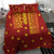 Samoa Tapa Pacific Tribal Pattern Bedding Set Hibiscus and Plumeria