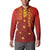 Samoa Tapa Pacific Tribal Pattern Button Sweatshirt Hibiscus and Plumeria