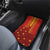 Samoa Tapa Pacific Tribal Pattern Car Mats Hibiscus and Plumeria