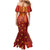 Samoa Tapa Pacific Tribal Pattern Family Matching Mermaid Dress and Hawaiian Shirt Hibiscus and Plumeria