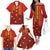 Samoa Tapa Pacific Tribal Pattern Family Matching Off The Shoulder Long Sleeve Dress and Hawaiian Shirt Hibiscus and Plumeria