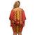 Samoa Tapa Pacific Tribal Pattern Family Matching Off Shoulder Short Dress and Hawaiian Shirt Hibiscus and Plumeria