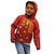 Samoa Tapa Pacific Tribal Pattern Kid Hoodie Hibiscus and Plumeria