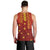 Samoa Tapa Pacific Tribal Pattern Men Tank Top Hibiscus and Plumeria