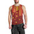 Samoa Tapa Pacific Tribal Pattern Men Tank Top Hibiscus and Plumeria