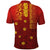 Samoa Tapa Pacific Tribal Pattern Polo Shirt Hibiscus and Plumeria