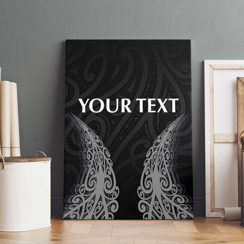 New Zealand Netball Canvas Wall Art Koru and Maori Tattoo Jersey LT03 - Polynesian Pride