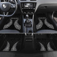 New Zealand Netball Car Mats Koru and Maori Tattoo Jersey LT03 Set 4pcs Black - Polynesian Pride