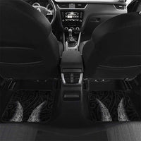New Zealand Netball Car Mats Koru and Maori Tattoo Jersey LT03 Set 2pcs - Back Black - Polynesian Pride