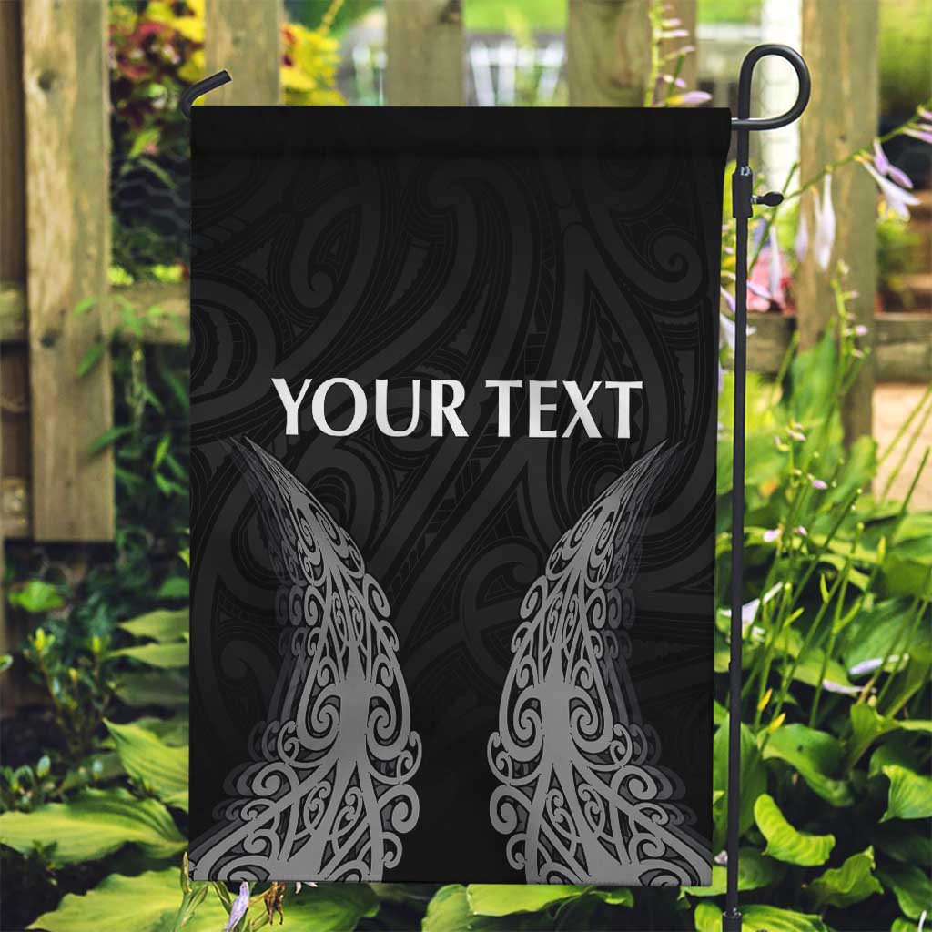 New Zealand Netball Garden Flag Koru and Maori Tattoo Jersey LT03 Garden Flag Black - Polynesian Pride