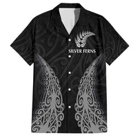 New Zealand Netball Hawaiian Shirt Koru and Maori Tattoo Jersey LT03 Black - Polynesian Pride